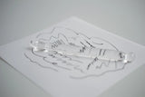 Glass Pen and Pen Rest Set