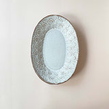Oval Plate with Clay Stamp