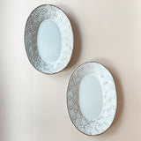 Oval Plate with Clay Stamp