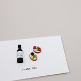 Message Card - Thank You (Wine)