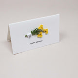 Message Card - Happy Birthday (Mimosa Flower)