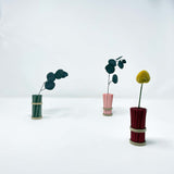 Ringed Dried Flower Paper Vase