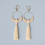 Bird earrings | Ecru | Long