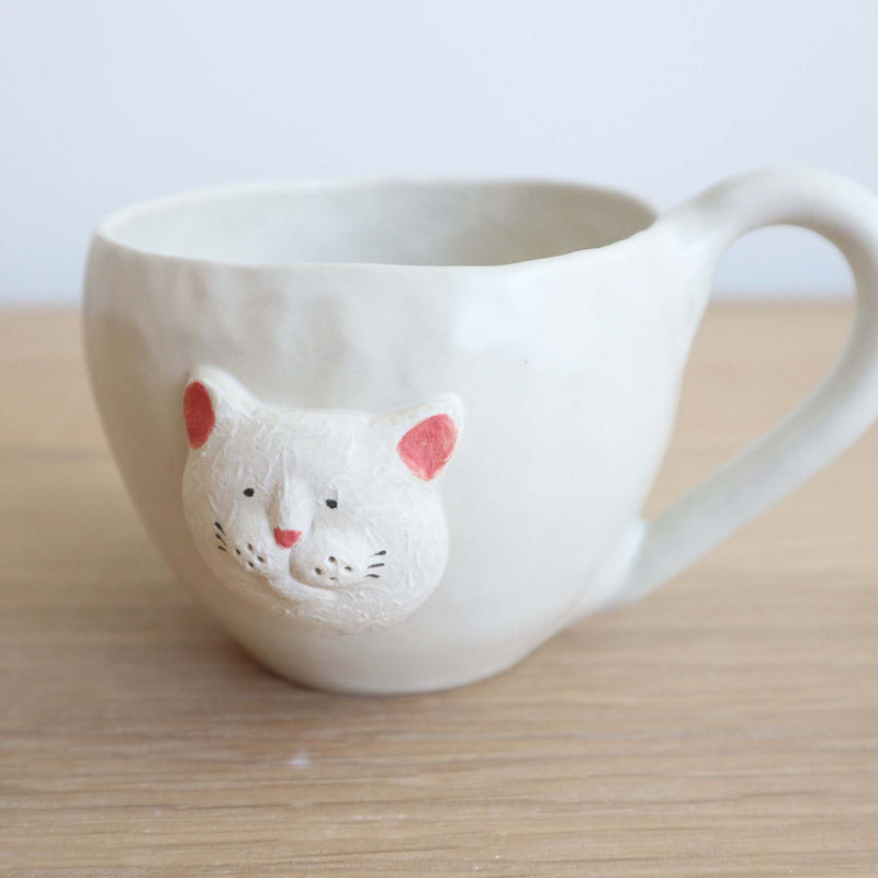 Animal Mug  - White Cat