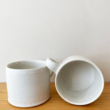 Short White Mug by Shun Ono