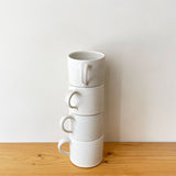 Short White Mug by Shun Ono