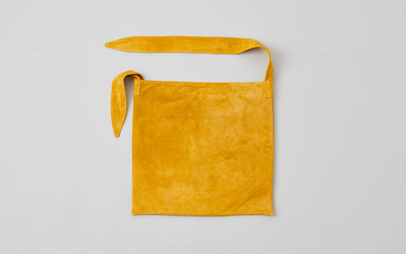 Washable Leather Tie Bag