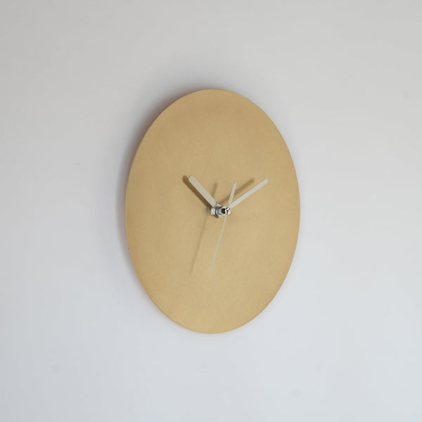 Minimal wall Clock / brass