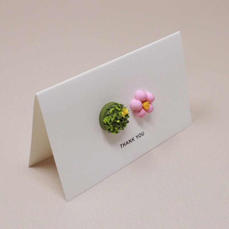 Message Card - Thank You (Matcha Wagashi)