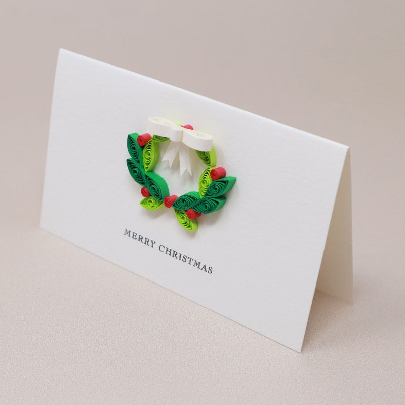 Message Card - Christmas (Green)