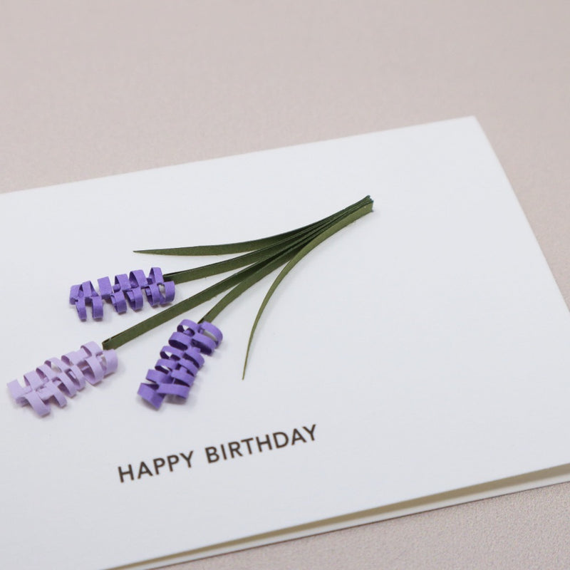 Message Card - Happy Birthday (Lavender)