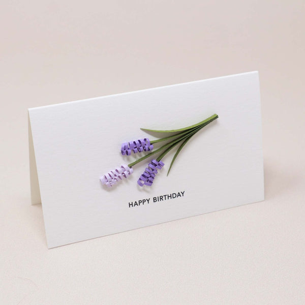 Message Card - Happy Birthday (Lavender)