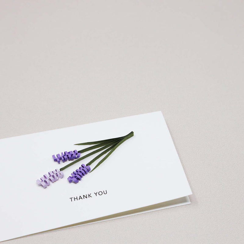 Message Card - Thank You (Lavender)