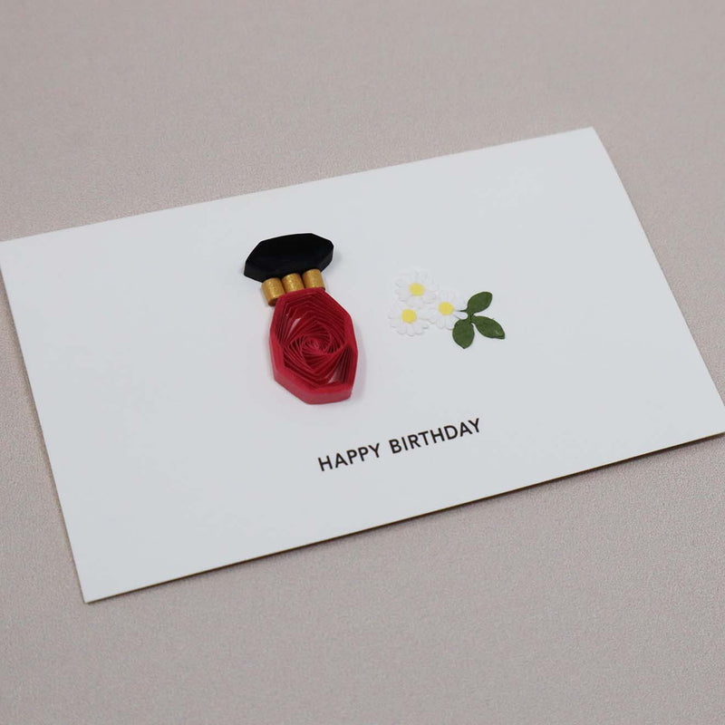 Message Card - Happy Birthday  (Perfume - P )